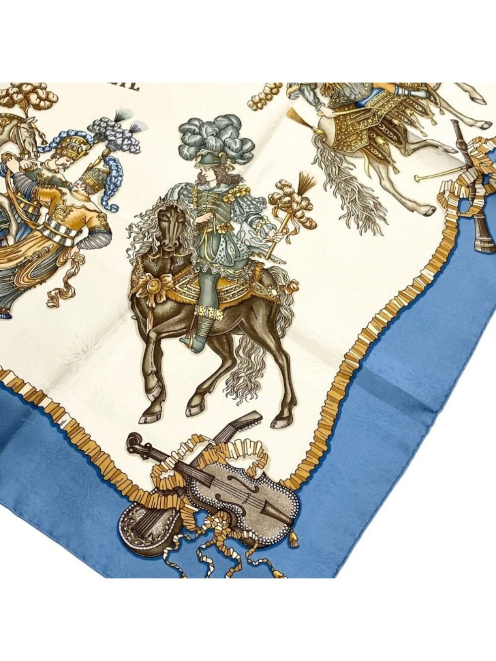 Hermes les Fetes du Roi Soleil Celebration of the Sun King Carre 90 Silk - Picture 3 of 4